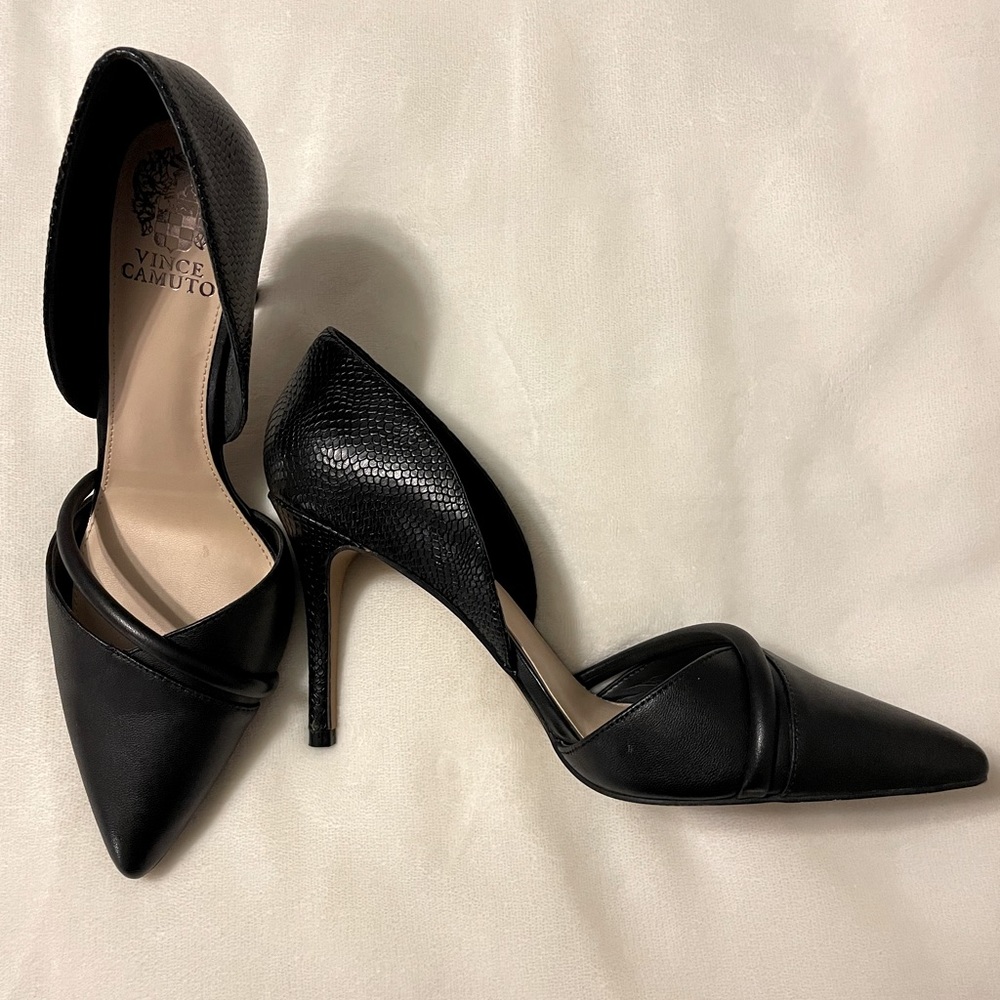 Vince Camuto Black Stiletto Pump-9.5M